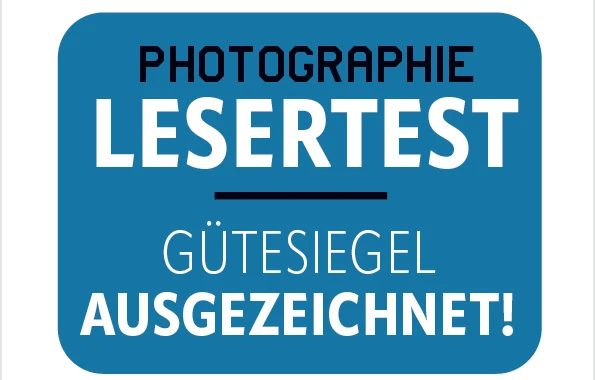 Photographie Lesertest – Gütesiegel ausgezeichnet