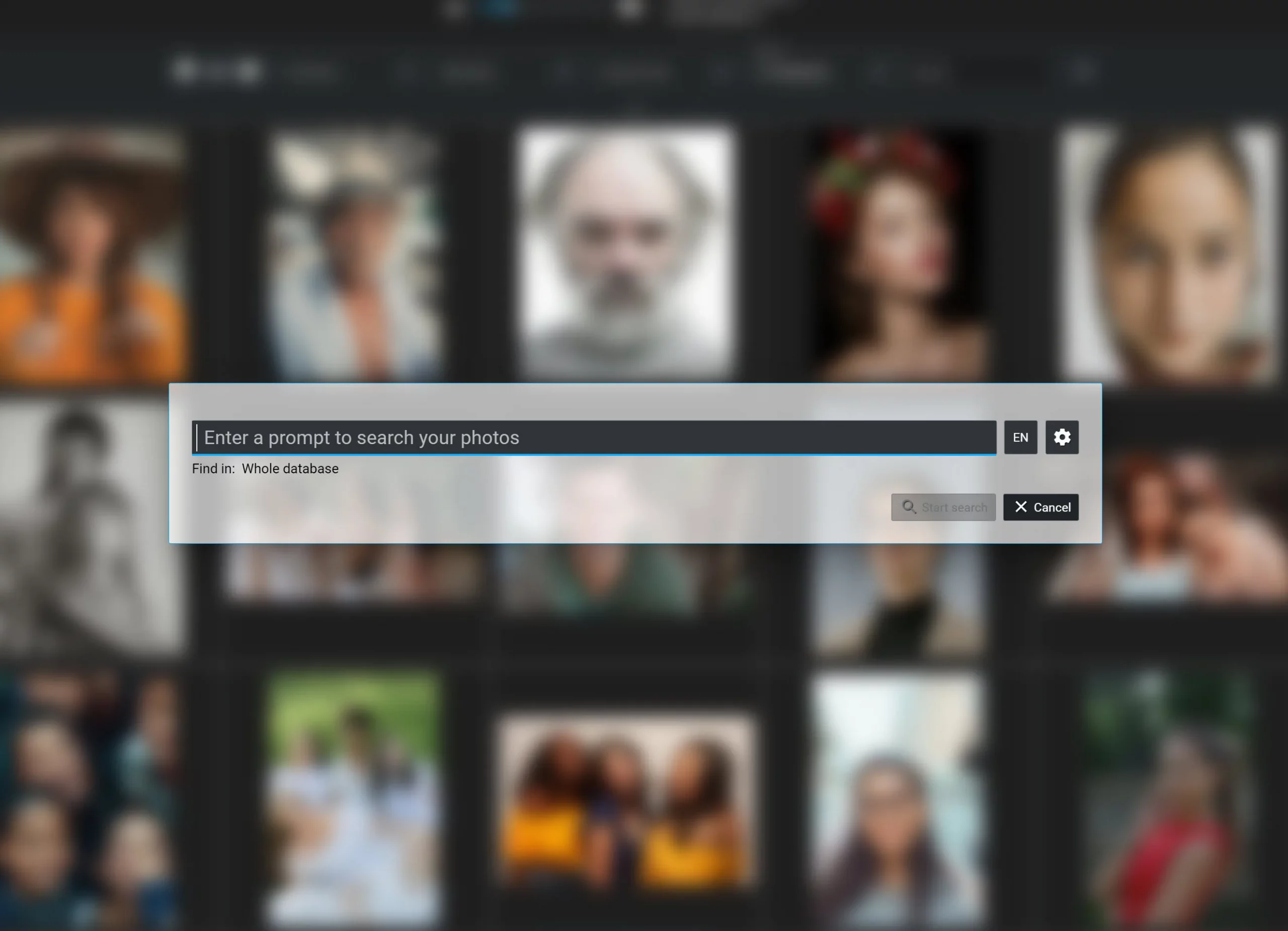 Excire Foto 2025 prompt search