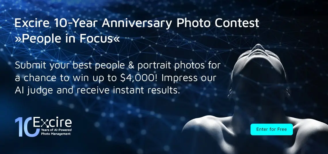 Excire 10-Year Anniversary People in Focus photography competition graphic