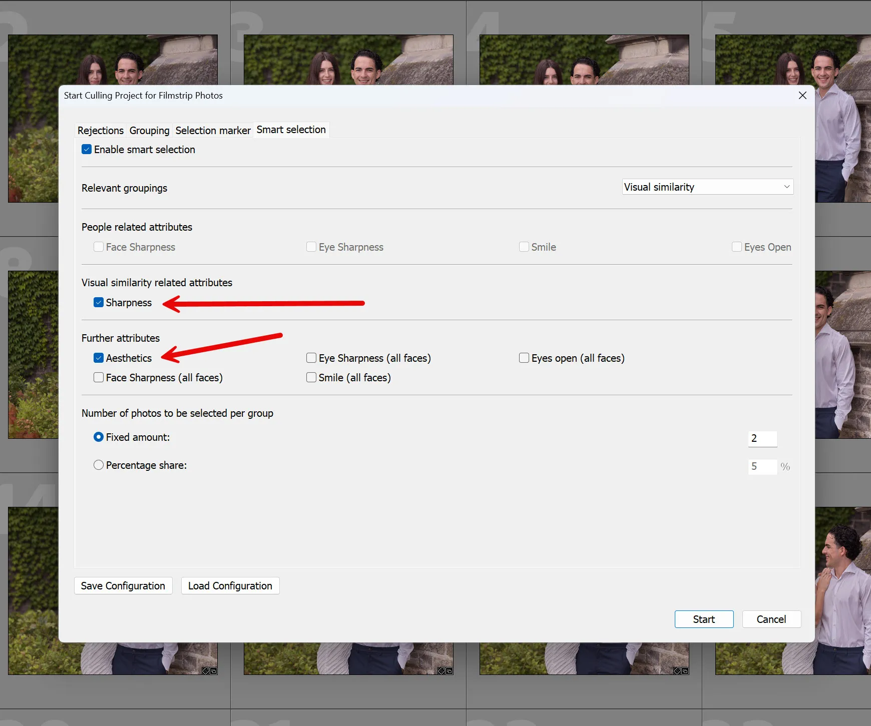 Wildlife photography culling settings with Excire Search 2026