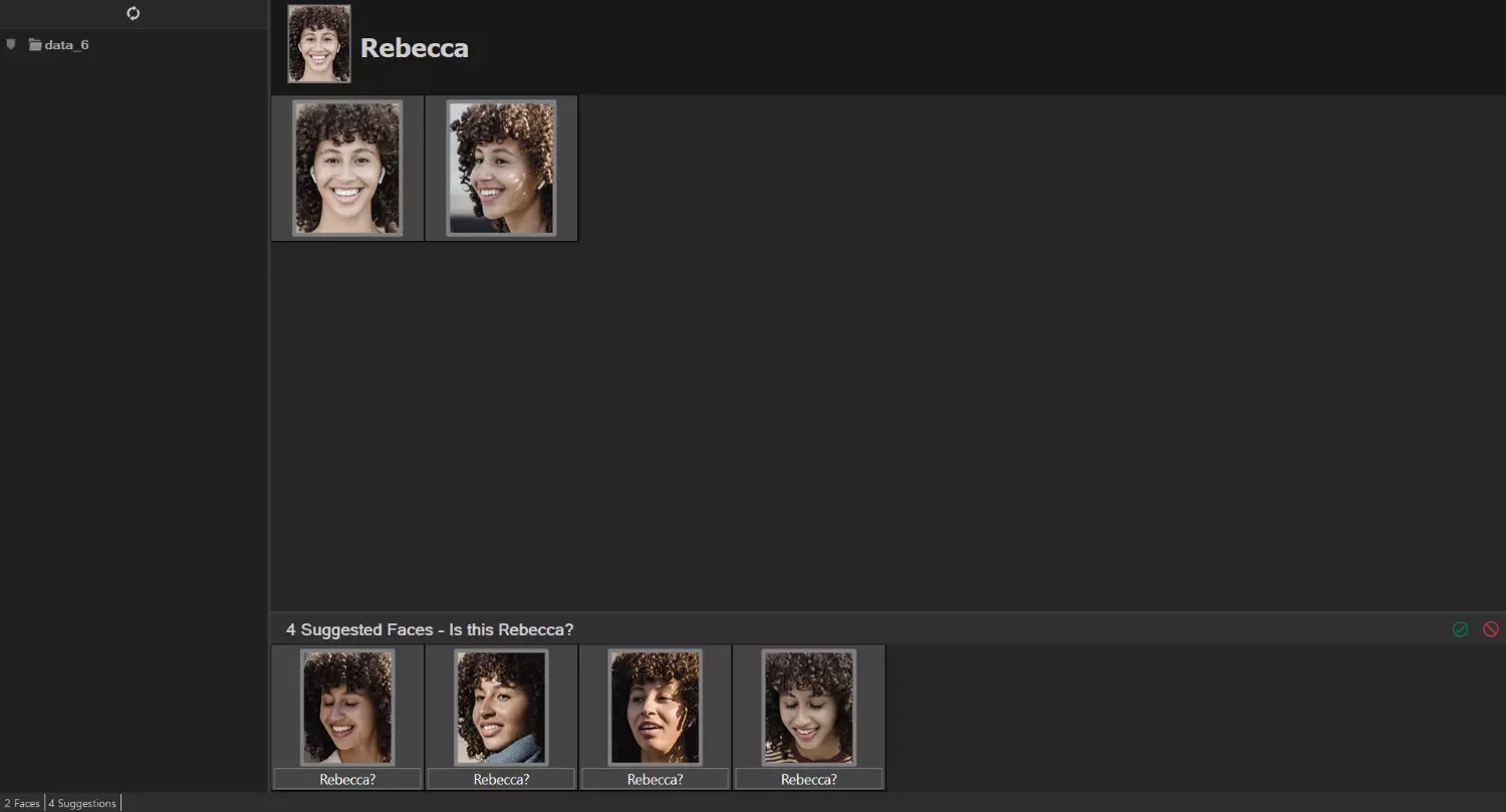 ACDSee Photo Studio Ultimate with a tagged face