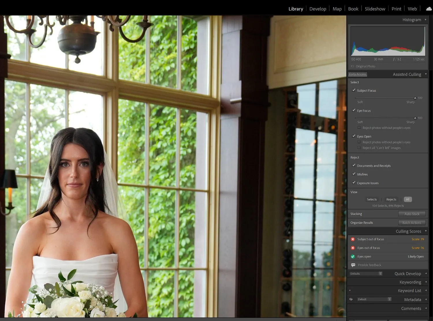 Culling Scores and configurable settings in Adobe Lightroom Classic