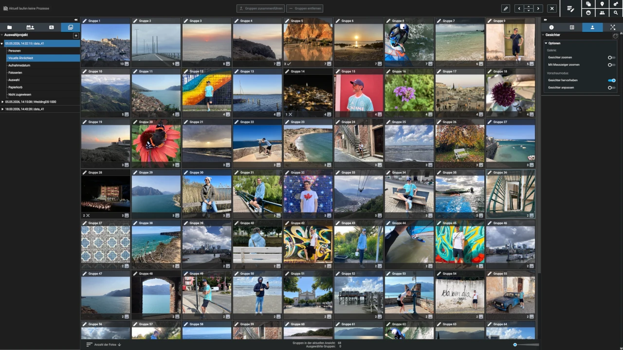 Fotos intelligent gruppieren