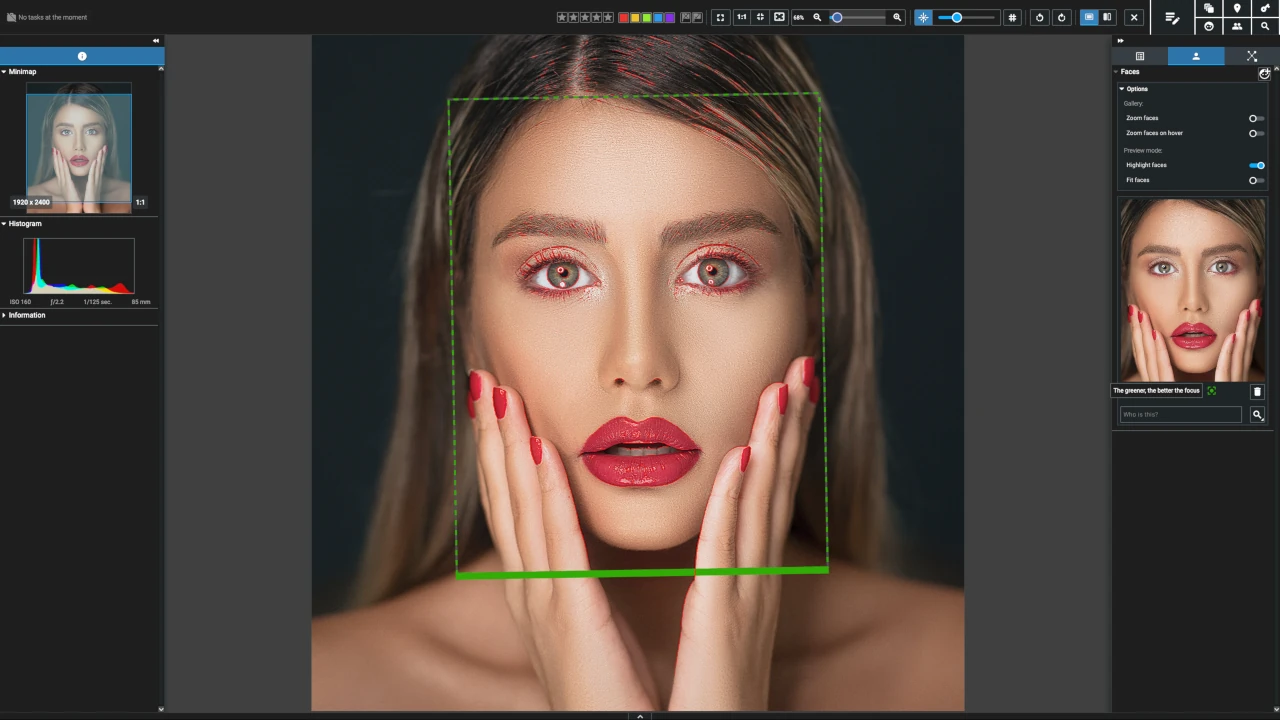 Check sharpness at a glance